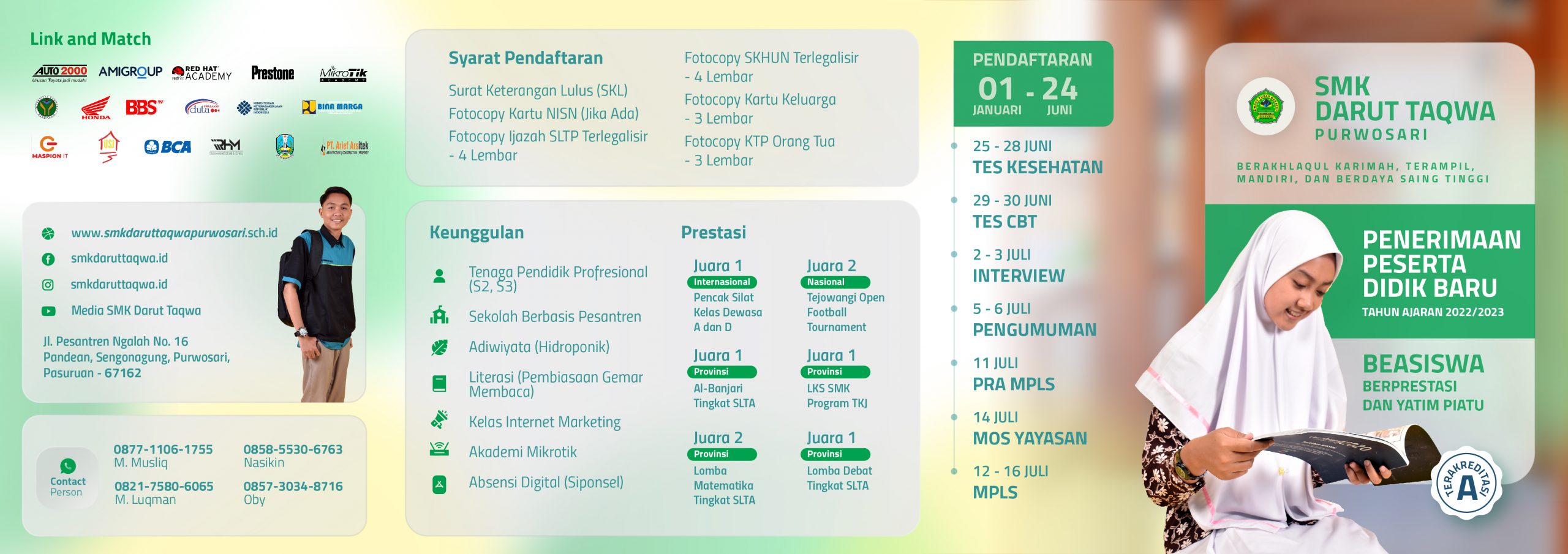 Brosur PPDB SMK Darut Taqwa 2022/2023