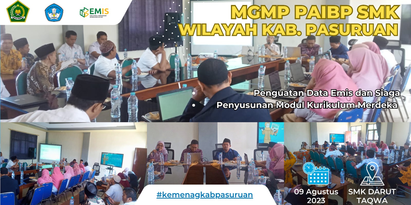 Melangkan Maju: MGMP PAIBK SMK Kab. Pasuruan di SMK Darut Taqwa 2023